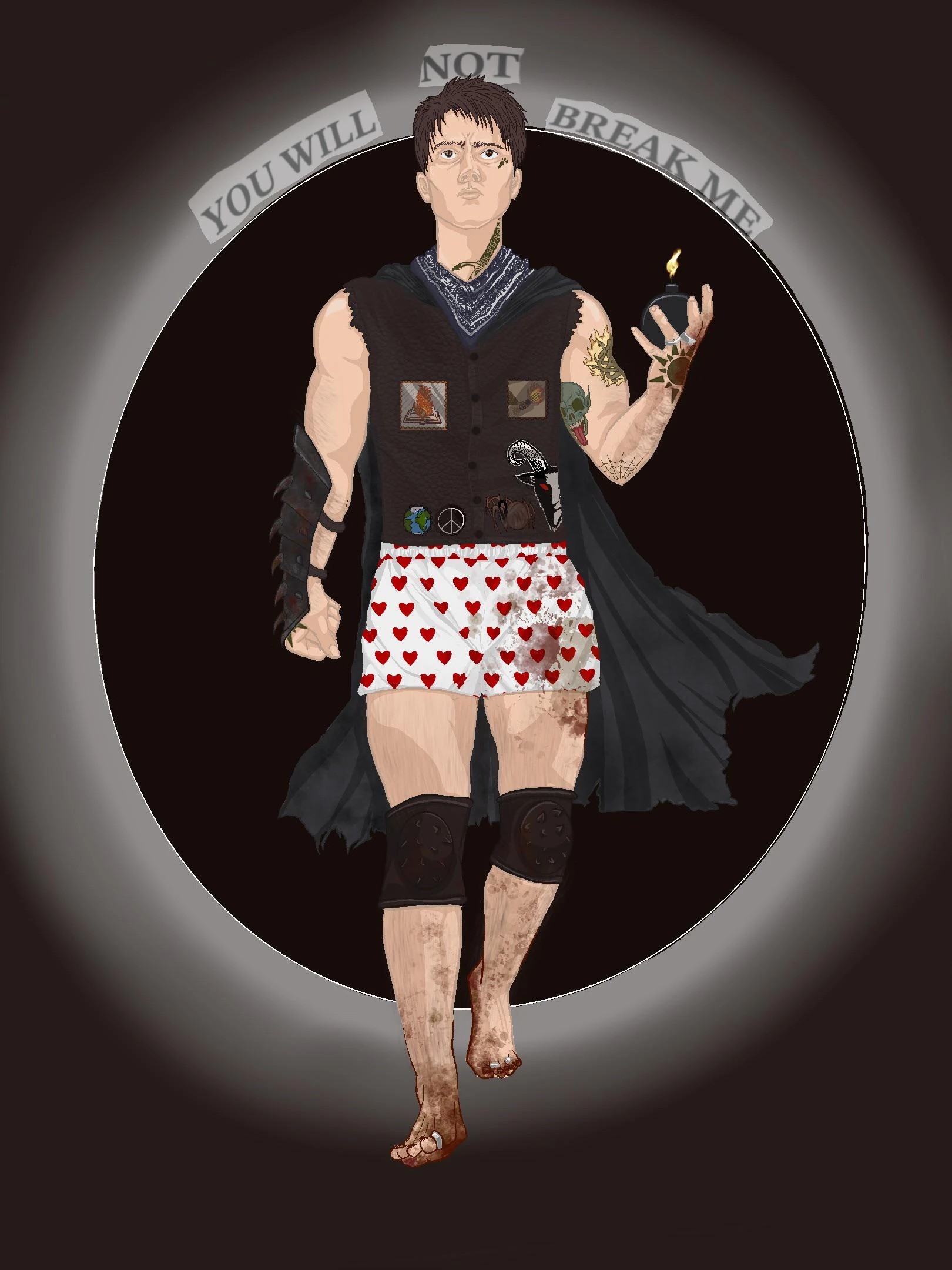 Fan art of Carl from Dungeon Crawler Carl by Burn the Witch