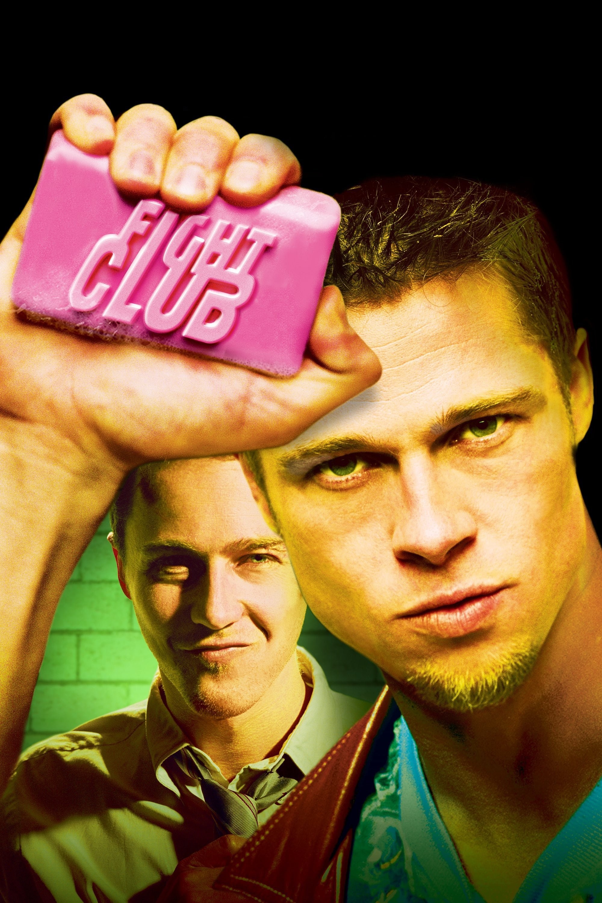 Theatrical Fight Club poster with Brad Pitt and Edward Norton