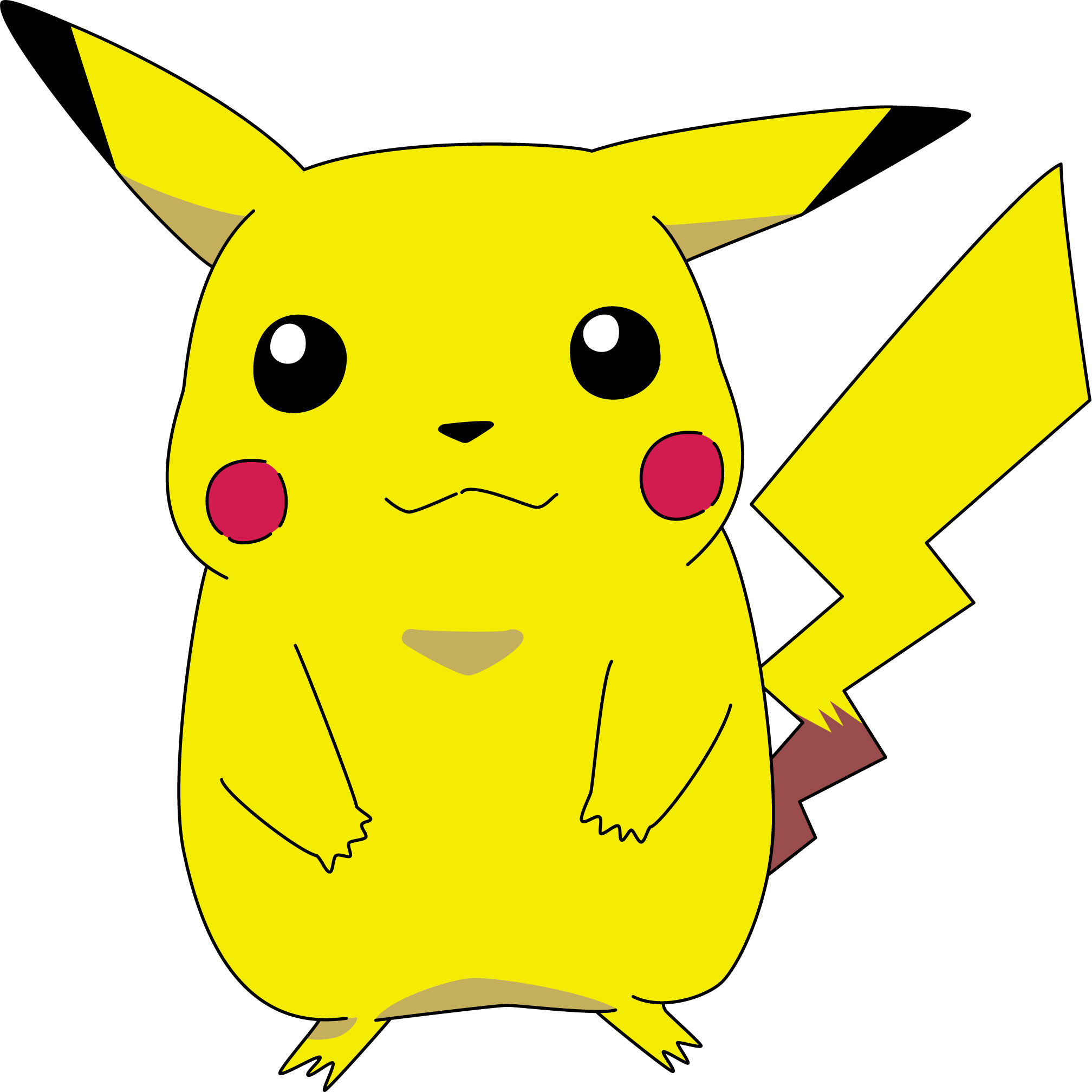 Classic Pikachu artwork from the original series era